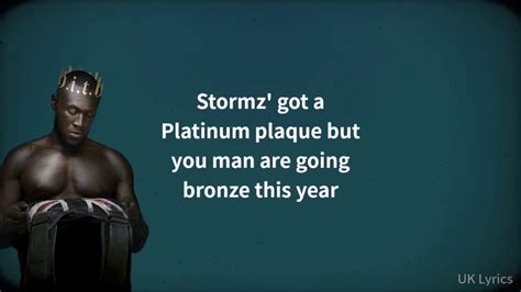 Stormzy – Bronze Lyrics .